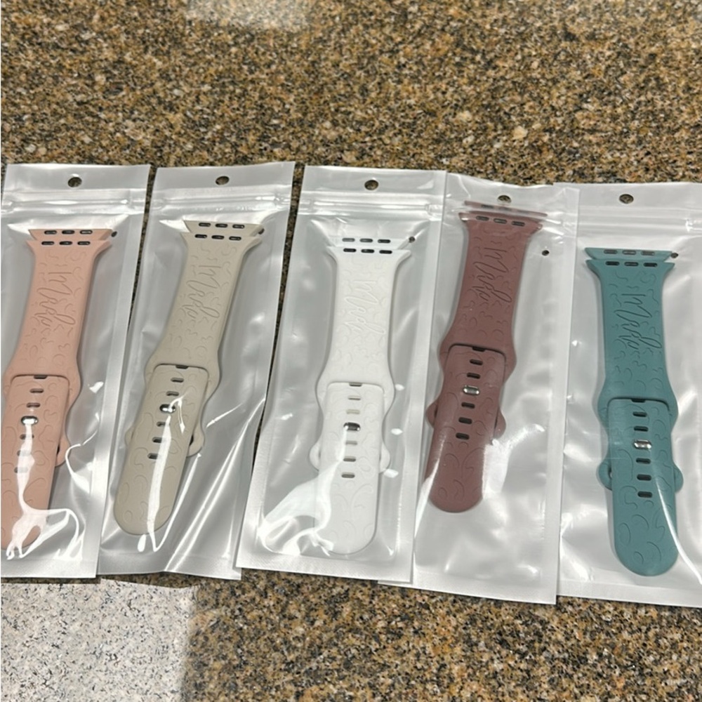 Set of 5 Silicone Watch Bands